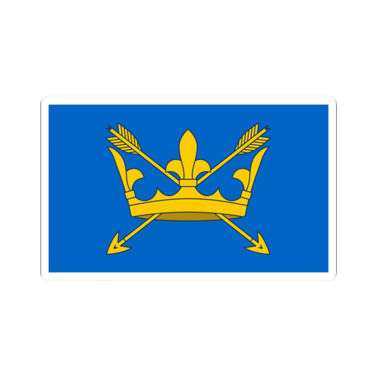 County Flag of Suffolk (England) STICKER Vinyl Kiss-Cut Decal