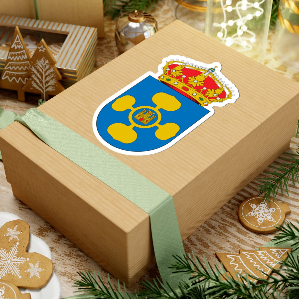 Escudo de Chodes (Spain) (Coat of Arms) STICKER Vinyl Kiss-Cut Decal