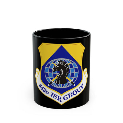 543 Intelligence Surveillance and Reconnaissance Group AFISRA (U.S. Air Force) Black Coffee Mug-11oz-The Sticker Space