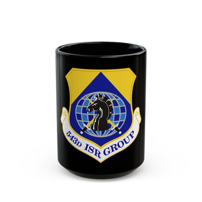 543 Intelligence Surveillance and Reconnaissance Group AFISRA (U.S. Air Force) Black Coffee Mug-15oz-The Sticker Space