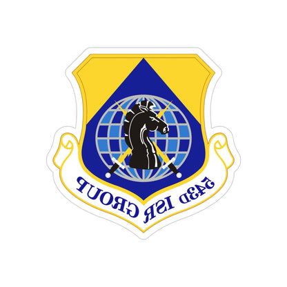 543 Intelligence Surveillance and Reconnaissance Group AFISRA (U.S. Air Force) REVERSE PRINT Transparent STICKER-6" × 6"-The Sticker Space