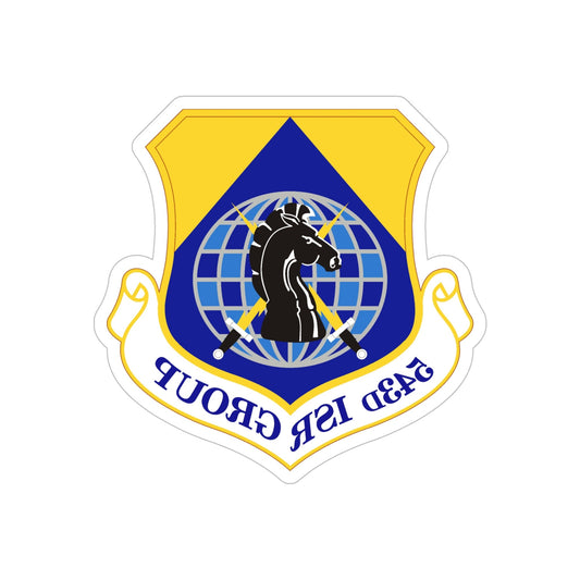 543 Intelligence Surveillance and Reconnaissance Group AFISRA (U.S. Air Force) REVERSE PRINT Transparent STICKER-6" × 6"-The Sticker Space