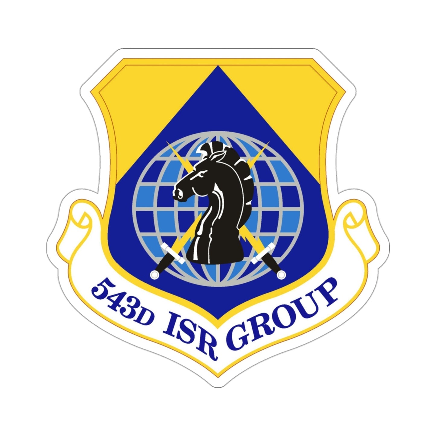 543 Intelligence Surveillance and Reconnaissance Group AFISRA (U.S. Air Force) STICKER Vinyl Die-Cut Decal-3 Inch-The Sticker Space