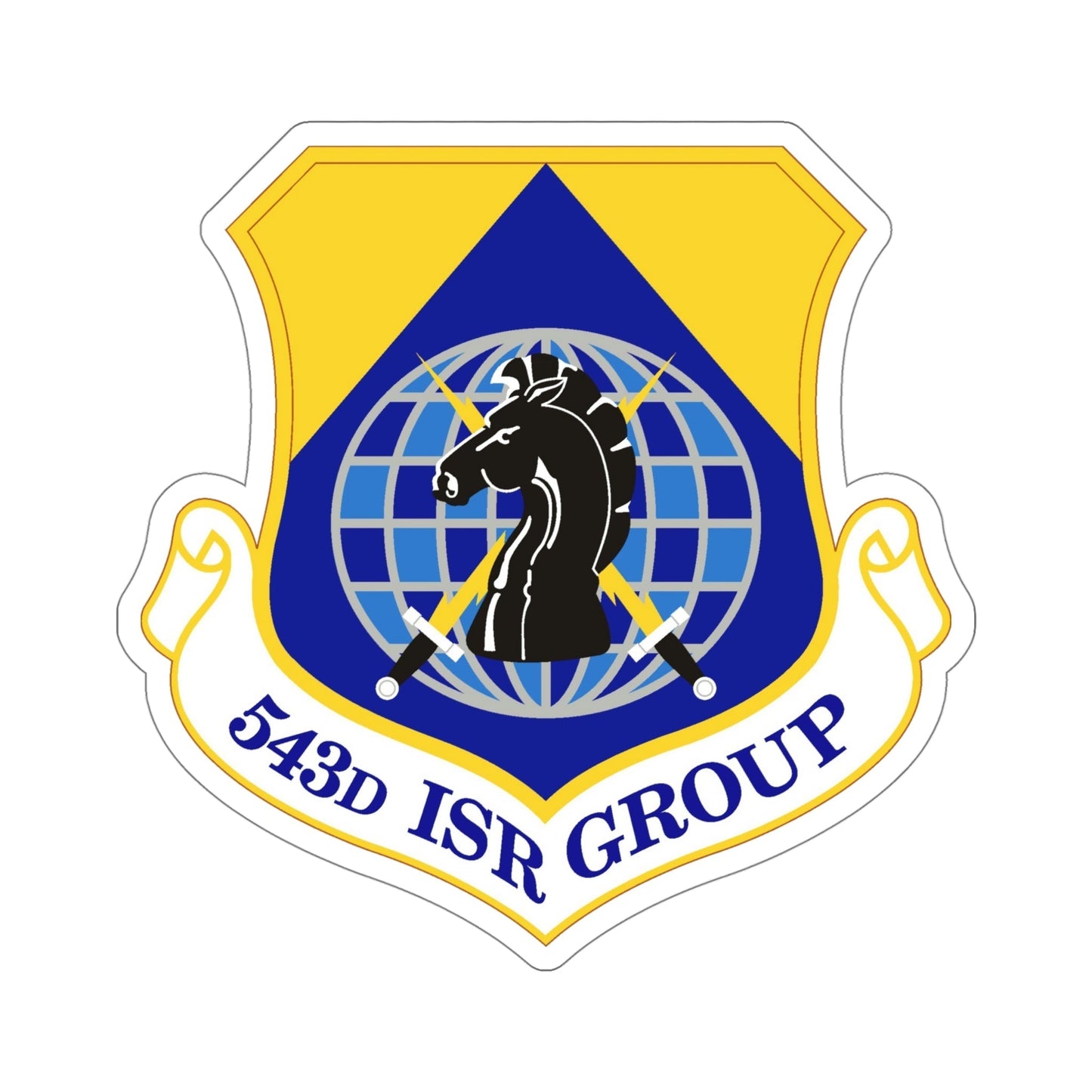 543 Intelligence Surveillance and Reconnaissance Group AFISRA (U.S. Air Force) STICKER Vinyl Die-Cut Decal-5 Inch-The Sticker Space