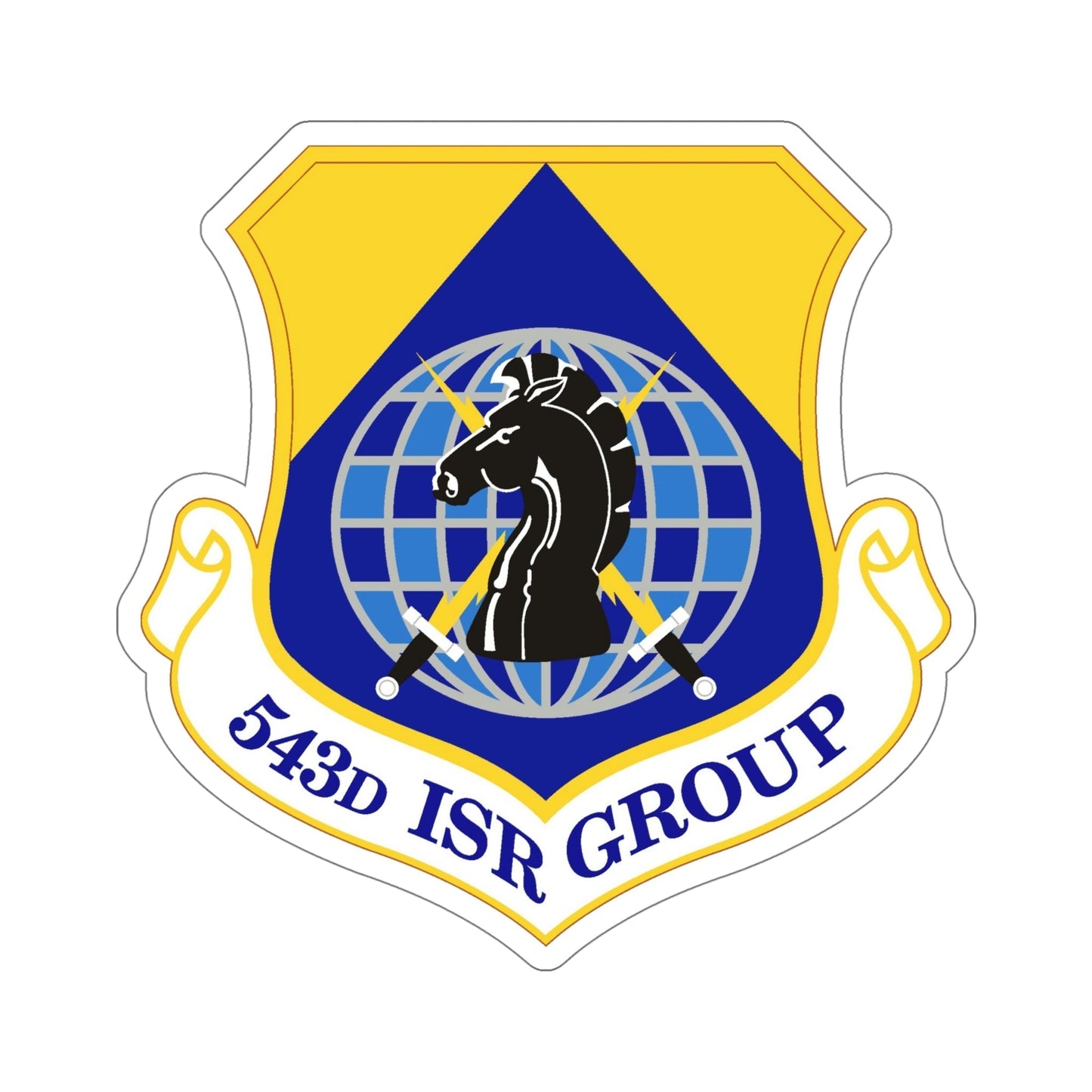 543 Intelligence Surveillance and Reconnaissance Group AFISRA (U.S. Air Force) STICKER Vinyl Die-Cut Decal-6 Inch-The Sticker Space