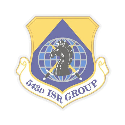 543 Intelligence Surveillance and Reconnaissance Group AFISRA (U.S. Air Force) STICKER Vinyl Kiss-Cut Decal 2 Inch Transparent - The Sticker Space