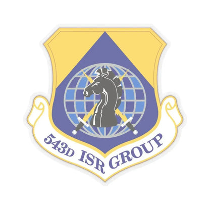 543 Intelligence Surveillance and Reconnaissance Group AFISRA (U.S. Air Force) STICKER Vinyl Kiss-Cut Decal 3 Inch Transparent - The Sticker Space