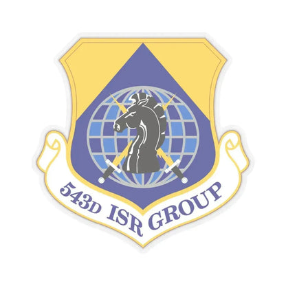 543 Intelligence Surveillance and Reconnaissance Group AFISRA (U.S. Air Force) STICKER Vinyl Kiss-Cut Decal 4 Inch Transparent - The Sticker Space
