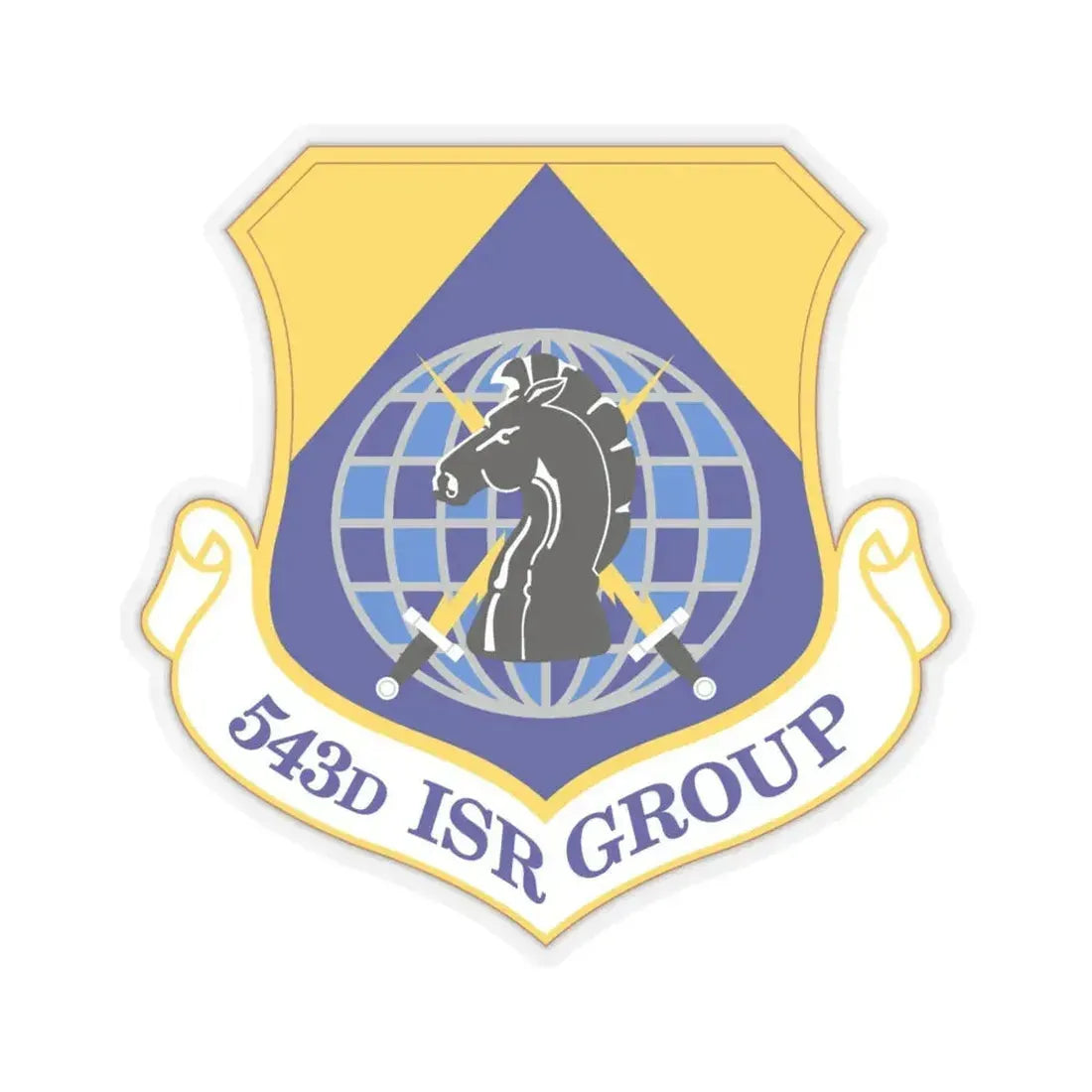 543 Intelligence Surveillance and Reconnaissance Group AFISRA (U.S. Air Force) STICKER Vinyl Kiss-Cut Decal 6 Inch Transparent - The Sticker Space