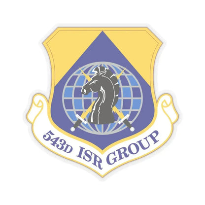 543 Intelligence Surveillance and Reconnaissance Group AFISRA (U.S. Air Force) STICKER Vinyl Kiss-Cut Decal 6 Inch Transparent - The Sticker Space