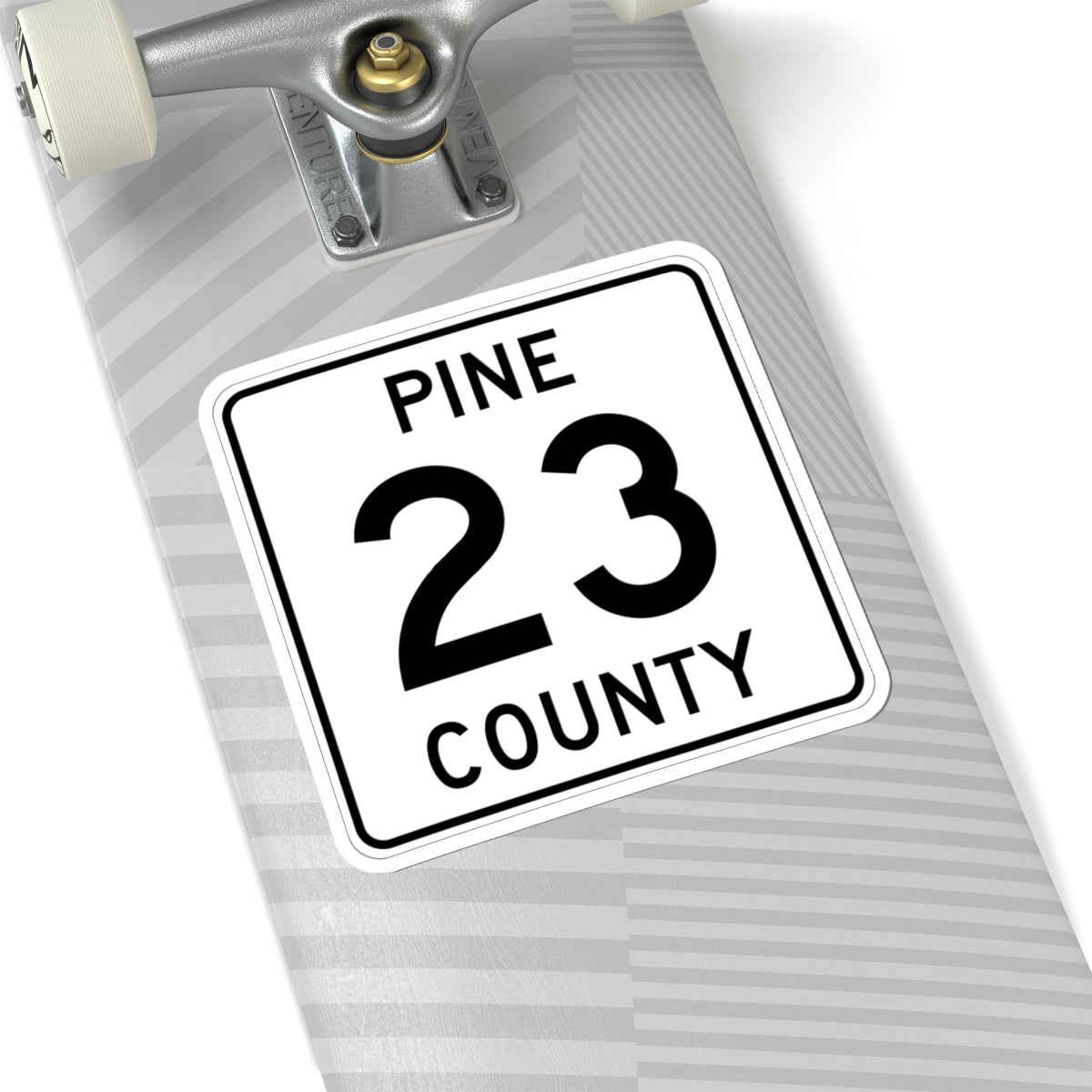 Pine County Route 23 MN (Minnesota) (Road Sign) STICKER Vinyl Kiss-Cut Decal