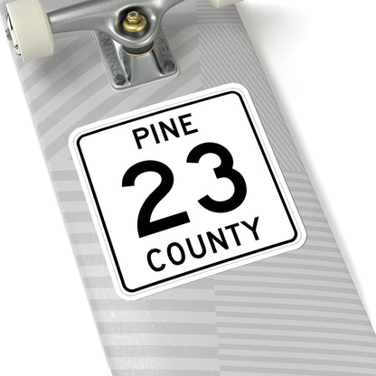 Pine County Route 23 MN (Minnesota) (Road Sign) STICKER Vinyl Kiss-Cut Decal