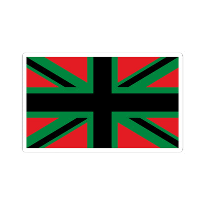 Union Black 3x5 (United Kingdom) STICKER Vinyl Kiss-Cut Decal