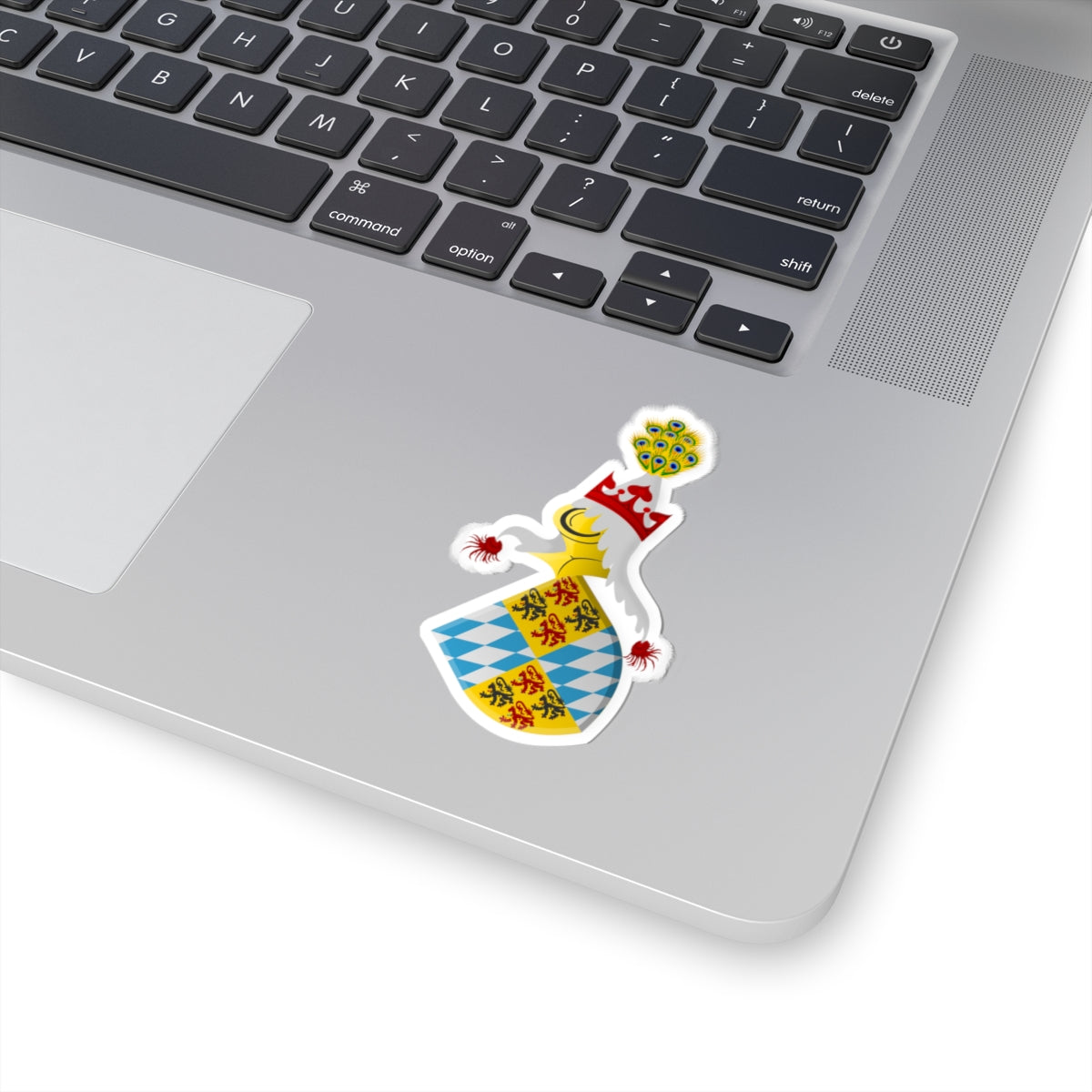 Aubert Duc de Baverie Codex 148 wapen (Netherlands) (Coat of Arms) STICKER Vinyl Kiss-Cut Decal