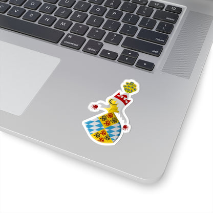 Aubert Duc de Baverie Codex 148 wapen (Netherlands) (Coat of Arms) STICKER Vinyl Kiss-Cut Decal