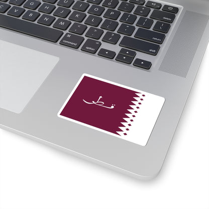 Flag of Qatar 1936-1949 3-2 (Qatar) STICKER Vinyl Kiss-Cut Decal