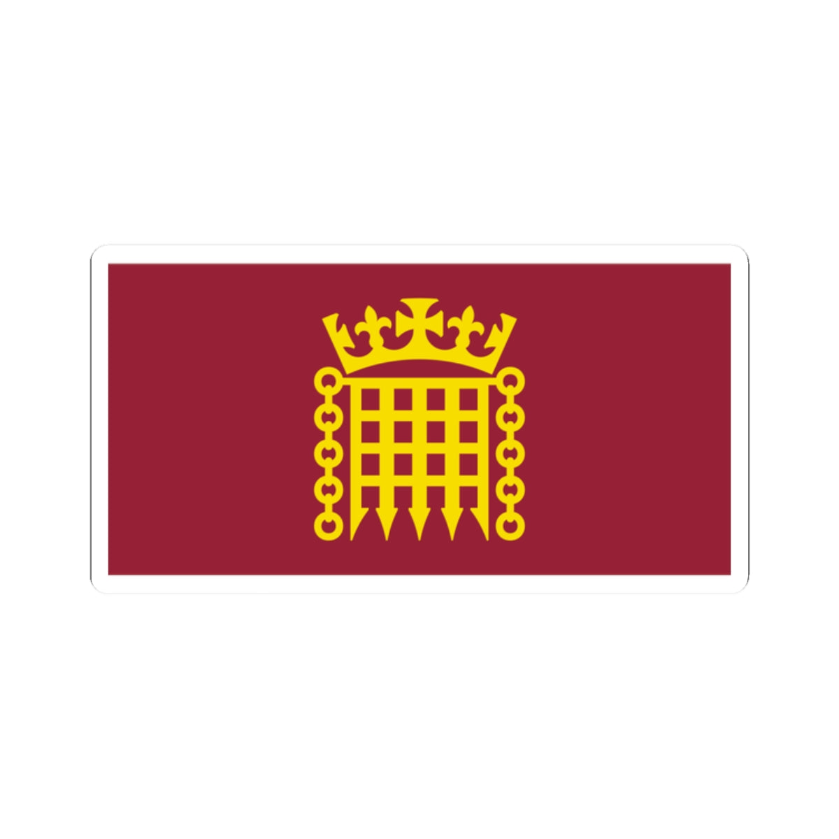 Flag House of Lords (United Kingdom) STICKER Vinyl Kiss-Cut Decal