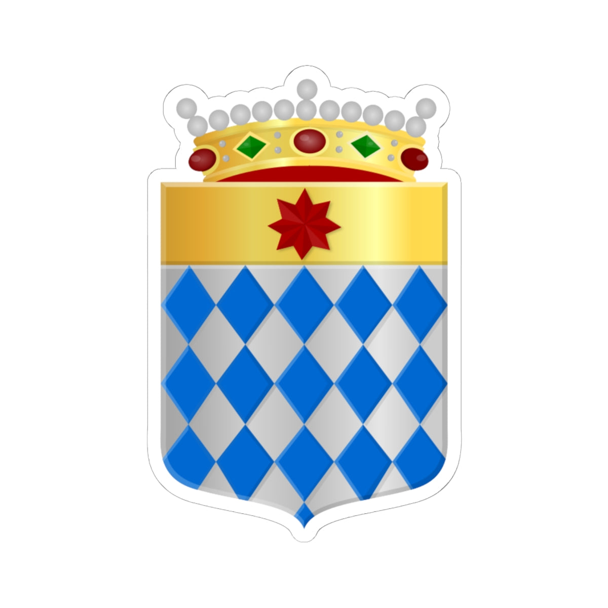 Berkel en Rodenrijs wapen (Netherlands) (Coat of Arms) STICKER Vinyl Kiss-Cut Decal