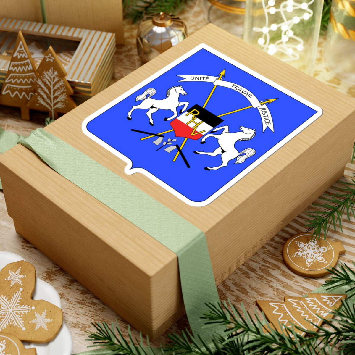 Coat of arms of Upper Volta - STICKER Vinyl Kiss-Cut Decal