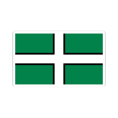 Flag of Devon (England) STICKER Vinyl Kiss-Cut Decal