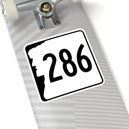 NH Route 286 (New Hampshire) (Road Sign) STICKER Vinyl Kiss-Cut Decal