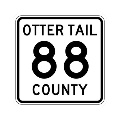 Otter Tail County Route 88 MN (Minnesota) (Road Sign) STICKER Vinyl Kiss-Cut Decal