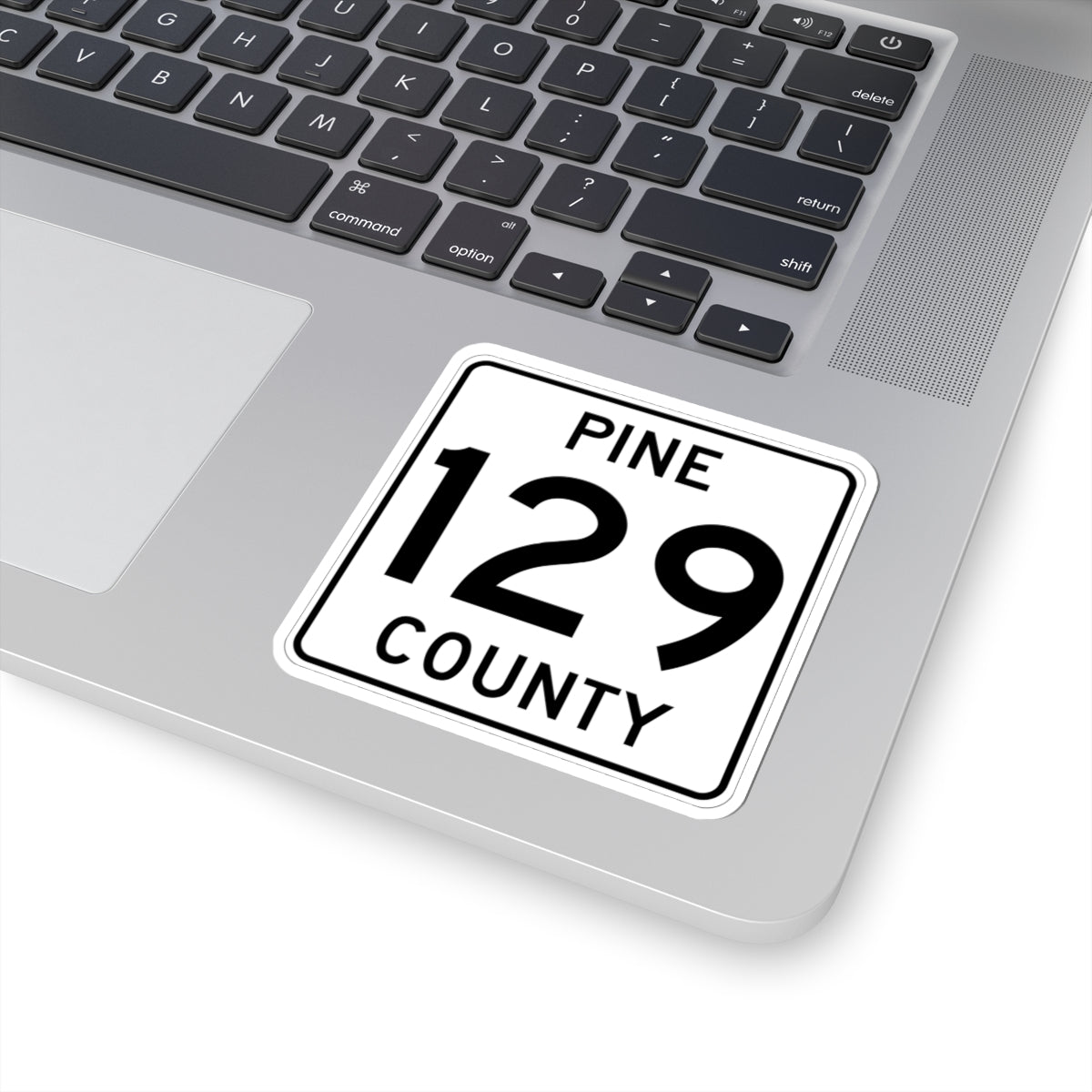 Pine County Route 129 MN (Minnesota) (Road Sign) STICKER Vinyl Kiss-Cut Decal
