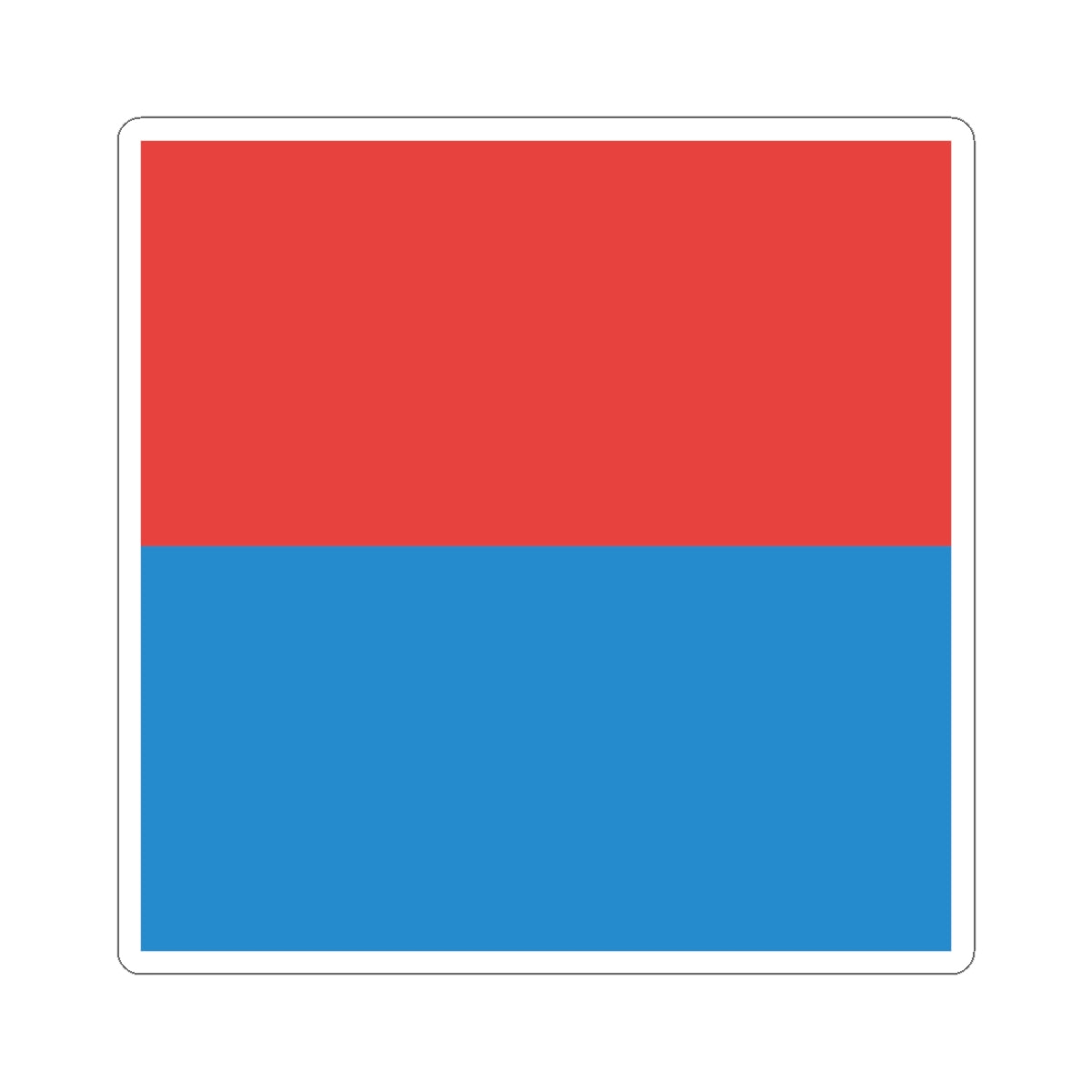Flag of Canton of Ticino (Switzerland) STICKER Vinyl Kiss-Cut Decal