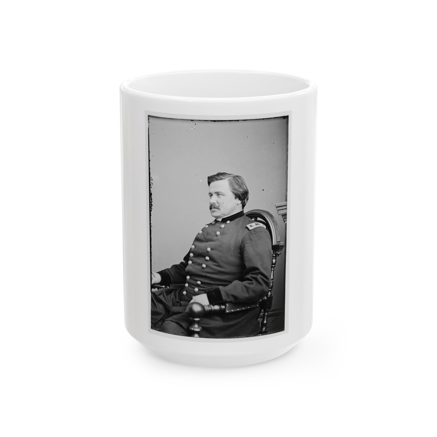 Portrait Of Maj. Gen. Alexander Mcd. Mccook, Officer Of The Federal Army (U.S. Civil War) White Coffee Mug
