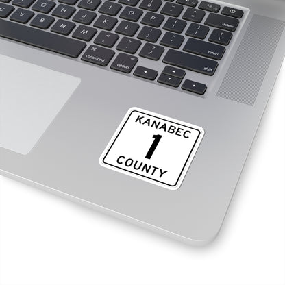 Kanabec County 1 MN (Minnesota) (Road Sign) STICKER Vinyl Kiss-Cut Decal