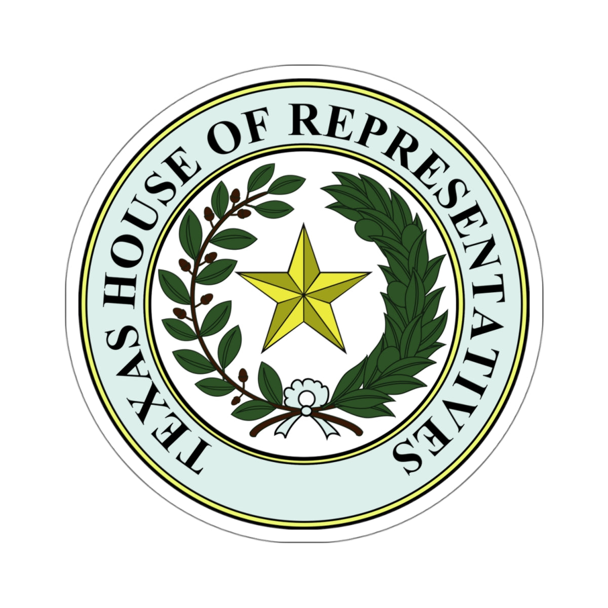 Seal of Texas House of Representatives - STICKER Vinyl Kiss-Cut Decal