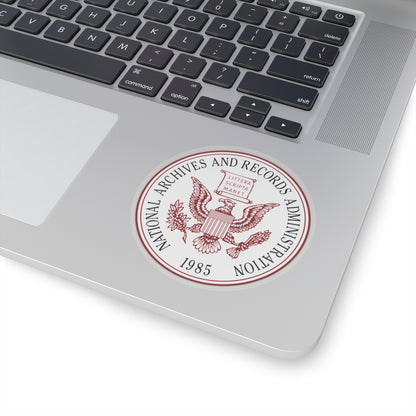 Seal of the United States National Archives and Records Administration - STICKER Vinyl Kiss-Cut Decal