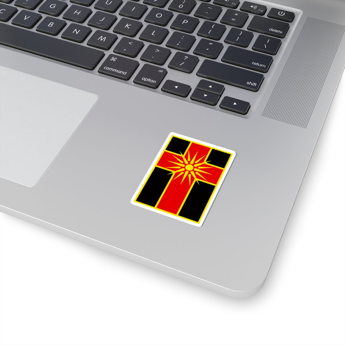 Flag of Drugovo Municipality North Macedonia (North Macedonia) STICKER Vinyl Kiss-Cut Decal