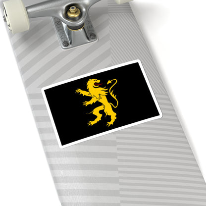 Flag of Ceredigion (United Kingdom) STICKER Vinyl Kiss-Cut Decal