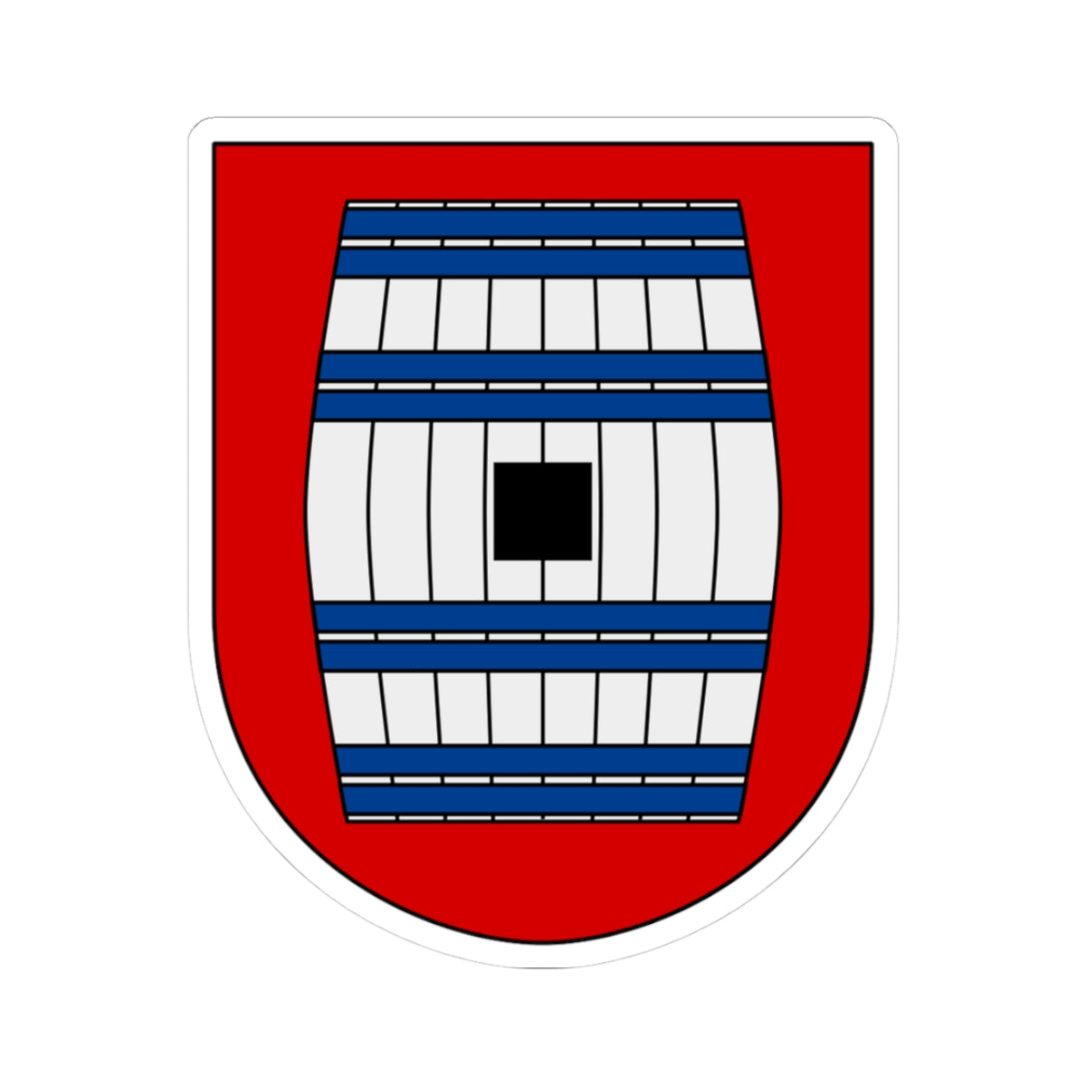 Tönnersjö vapen (Sweden) (Coat of Arms) STICKER Vinyl Kiss-Cut Decal