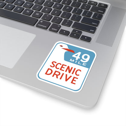 San Francisco CA 49-Mile Scenic Drive (California) (Road Sign) STICKER Vinyl Kiss-Cut Decal