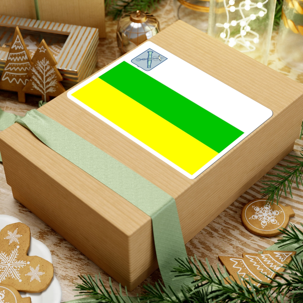 Flag Novozybkova Bryanskaya oblast (Russia) STICKER Vinyl Kiss-Cut Decal