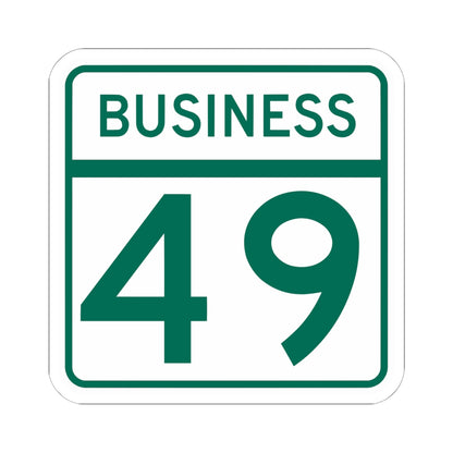 MD Route 49 Business (Maryland) (Road Sign) STICKER Vinyl Kiss-Cut Decal