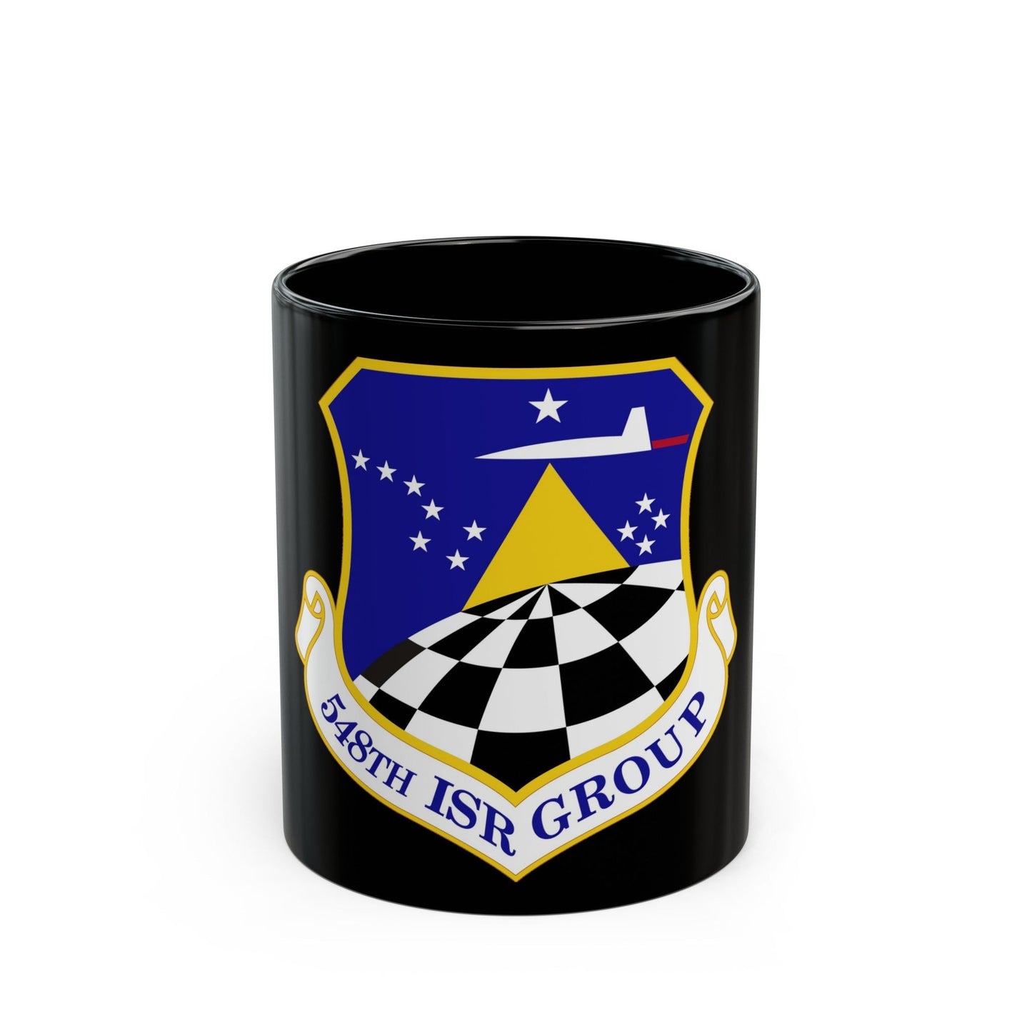 548 Intelligence Surveillance and Reconnaissance Group ACC (U.S. Air Force) Black Coffee Mug-11oz-The Sticker Space