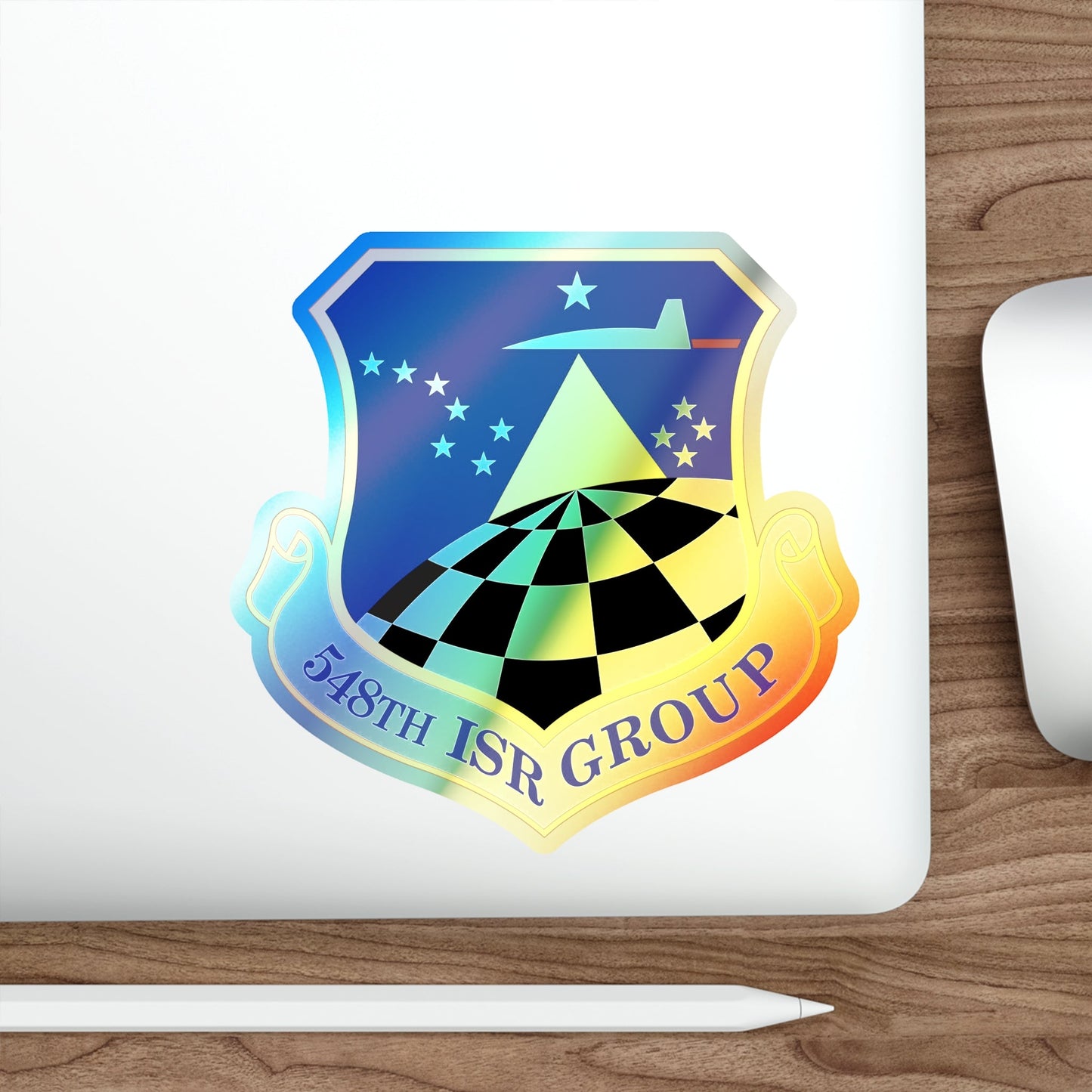 548 Intelligence Surveillance and Reconnaissance Group ACC (U.S. Air Force) Holographic STICKER Die-Cut Vinyl Decal-The Sticker Space