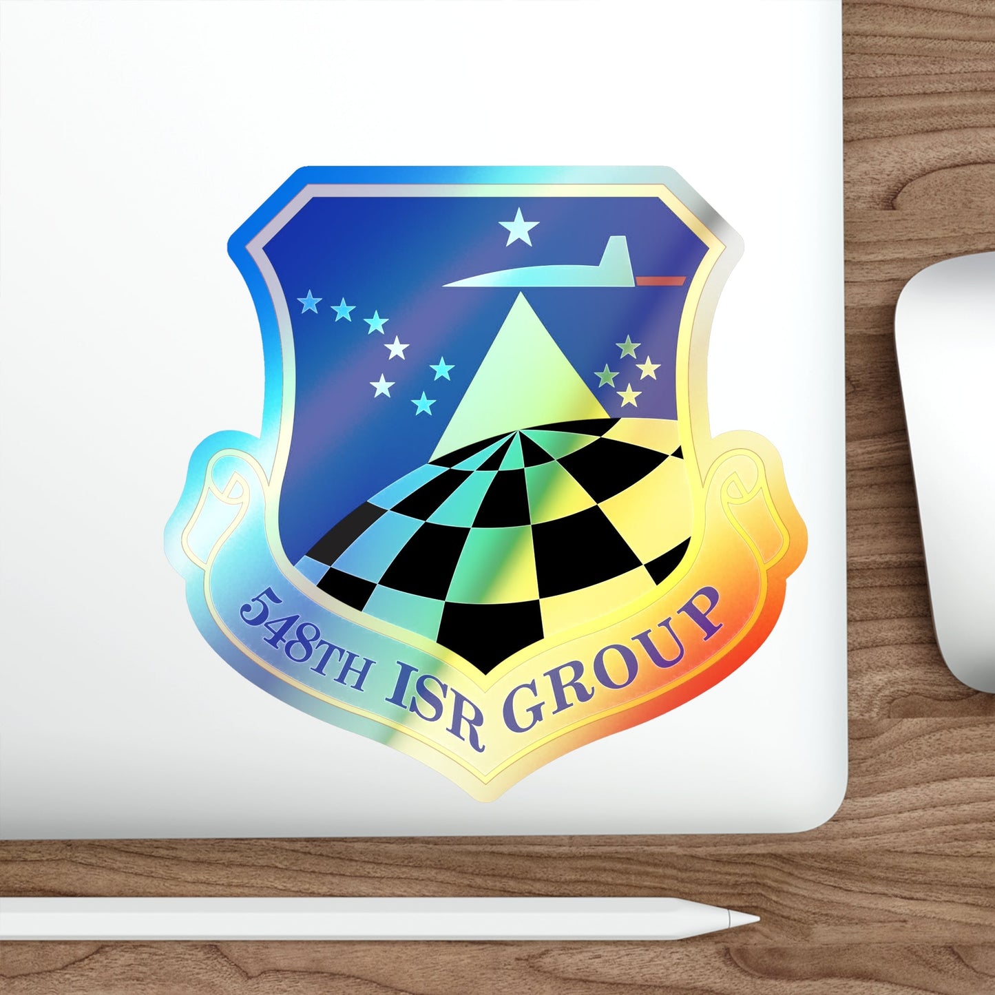 548 Intelligence Surveillance and Reconnaissance Group ACC (U.S. Air Force) Holographic STICKER Die-Cut Vinyl Decal-The Sticker Space