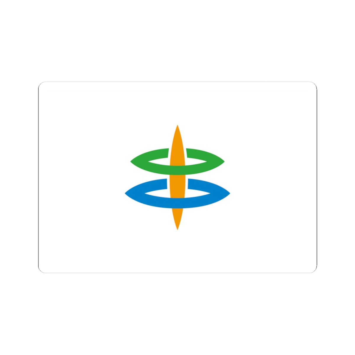 Flag of Kushimoto Wakayama (Japan) STICKER Vinyl Kiss-Cut Decal
