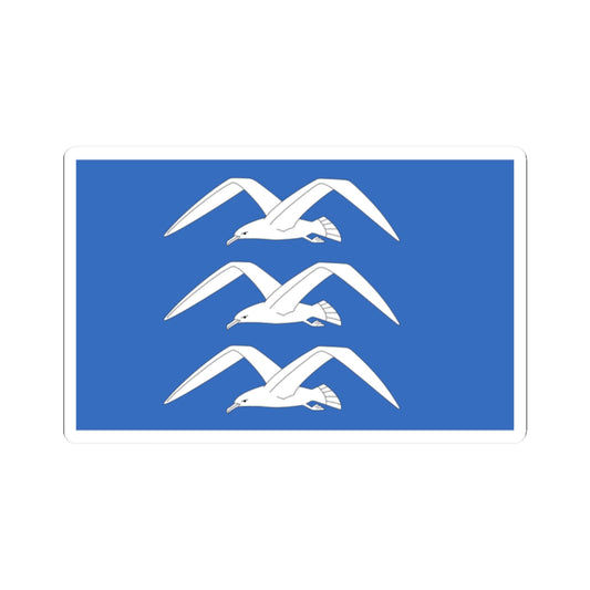 Flag of Haugesund (Norway) STICKER Vinyl Kiss-Cut Decal