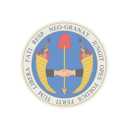 Coat of arms of United Provinces of New Granada - STICKER Vinyl Kiss-Cut Decal