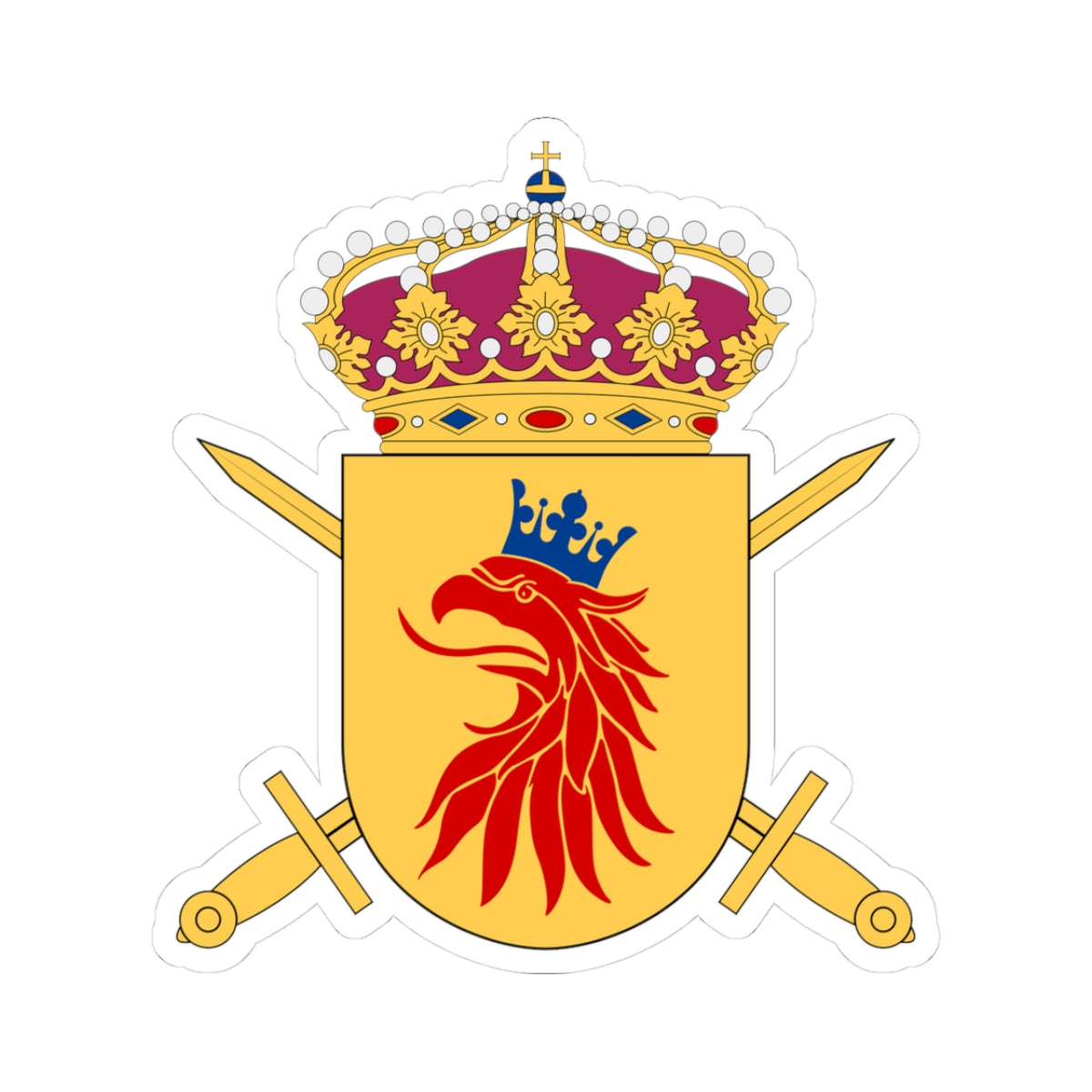 Skånska gruppen vapen (Sweden) (Coat of Arms) STICKER Vinyl Kiss-Cut Decal