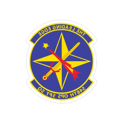 548th OPS SPT Sq (U.S. Air Force) REVERSE PRINT Transparent Die-Cut STICKER 2 Inch Die-Cut Transparent - The Sticker Space