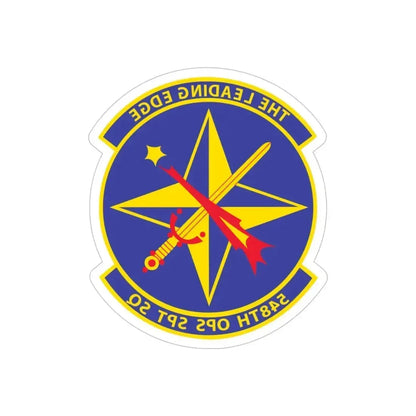548th OPS SPT Sq (U.S. Air Force) REVERSE PRINT Transparent Die-Cut STICKER 6 Inch Die-Cut Transparent - The Sticker Space