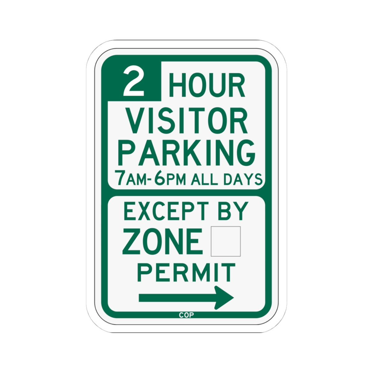 PBOT Road sign P4441R (Oregon) (Road Sign) STICKER Vinyl Kiss-Cut Decal