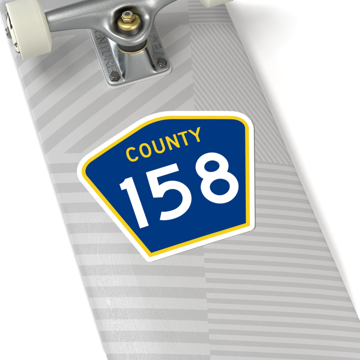 County 158 MN (Minnesota) (Road Sign) STICKER Vinyl Kiss-Cut Decal