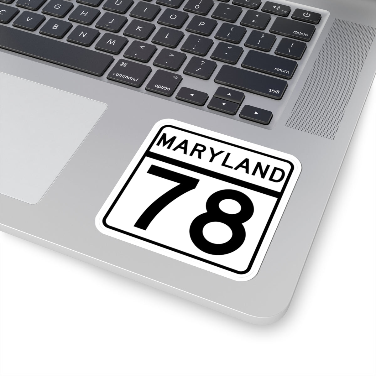 MD Route 78 (Maryland) (Road Sign) STICKER Vinyl Kiss-Cut Decal